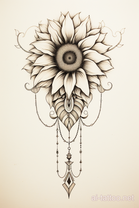  AI Sunflower Tattoo Ideas 15
